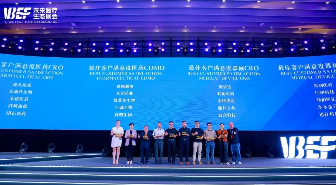需求启航，，，知足抵达 | BJL平台荣膺2024VBEF“最佳客户知足度医药CRO”